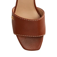 Fay Tumbled Leather Slide Sandals