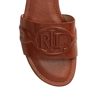 Alegra III Leather Logo Slide Sandals