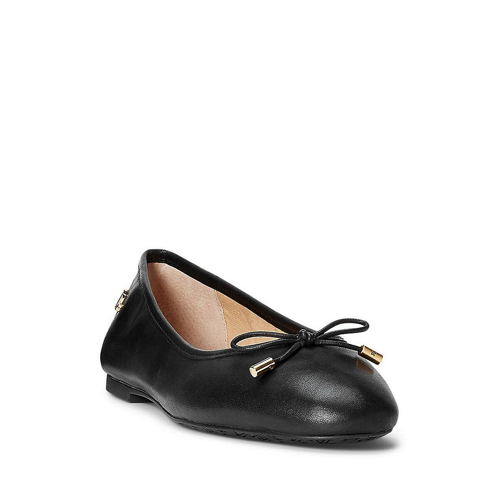 Jayna Leather Ballerina Flats