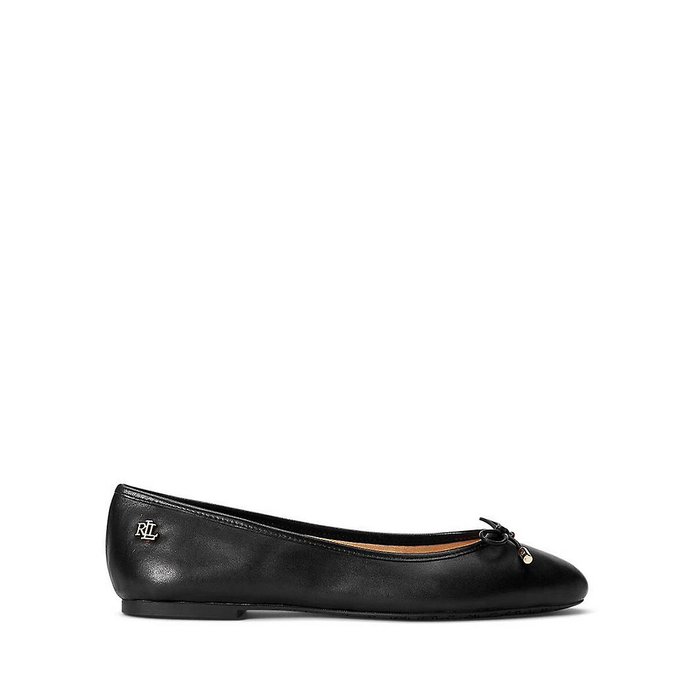 Jayna Leather Ballerina Flats