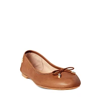 Jayna Leather Ballerina Flats