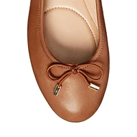 Jayna Leather Ballerina Flats