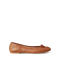 Jayna Leather Ballerina Flats