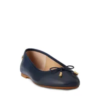 Jayna Nappa Leather Ballerina Flats