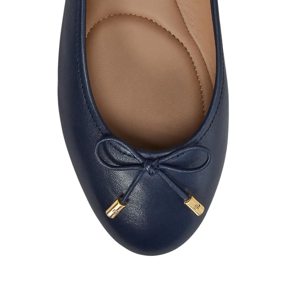 Jayna Nappa Leather Ballerina Flats