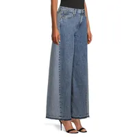 Sofie Two-Tone Wide-Leg Jeans