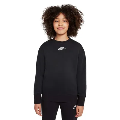 Girl's Oversized Crewneck Sweatshirt