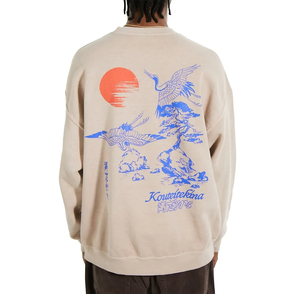 BDG Urban Outfitters Crane Sunset Print Sweatshirt | Hillcrest Mall