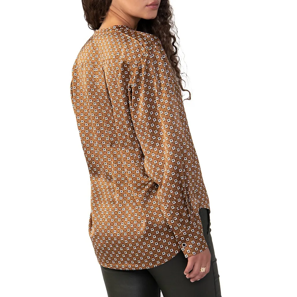 Relaxed Modern Button-Down Blouse