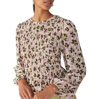 Get Together Floral-Print Smocked Top