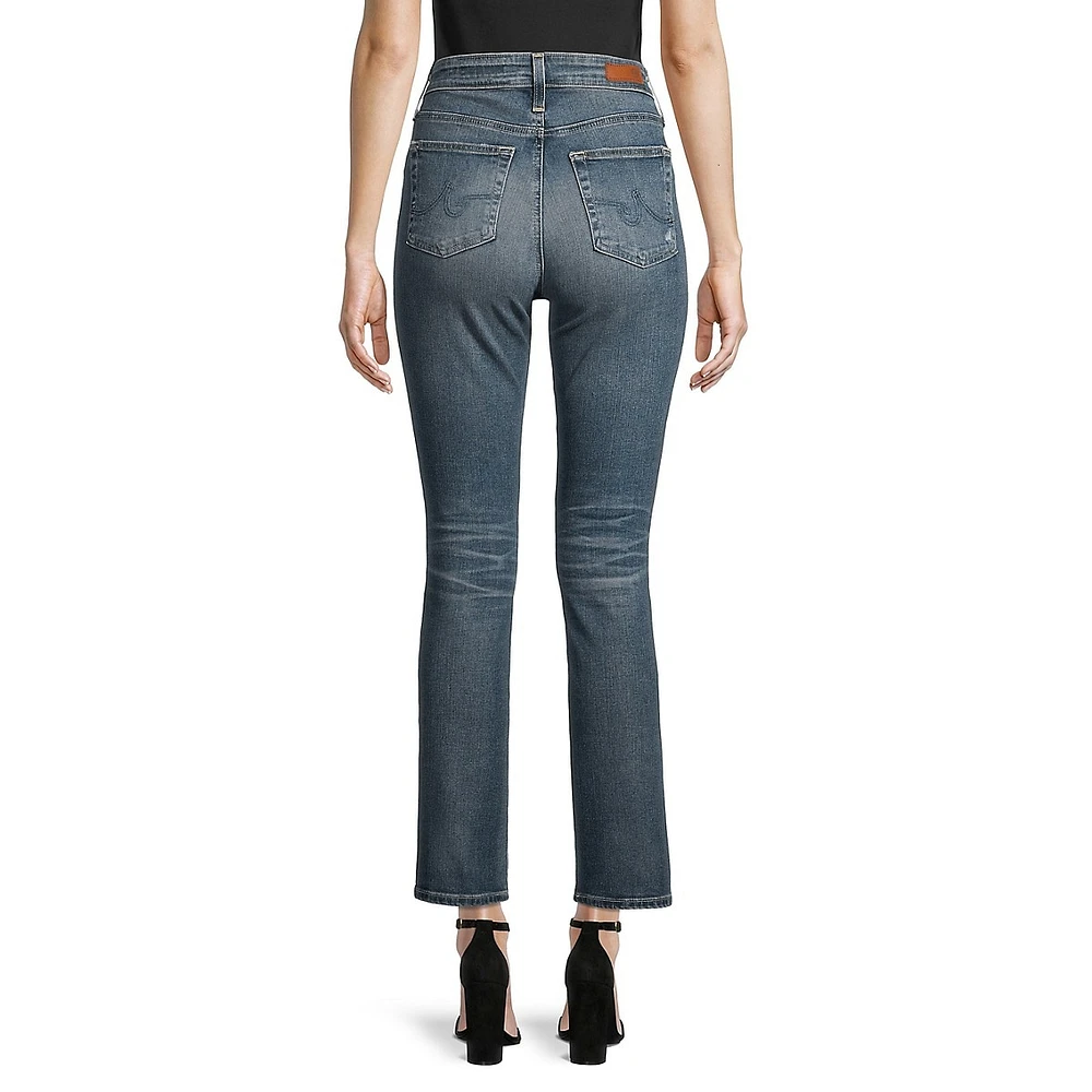 Mari High Rise Slim Straight Jeans