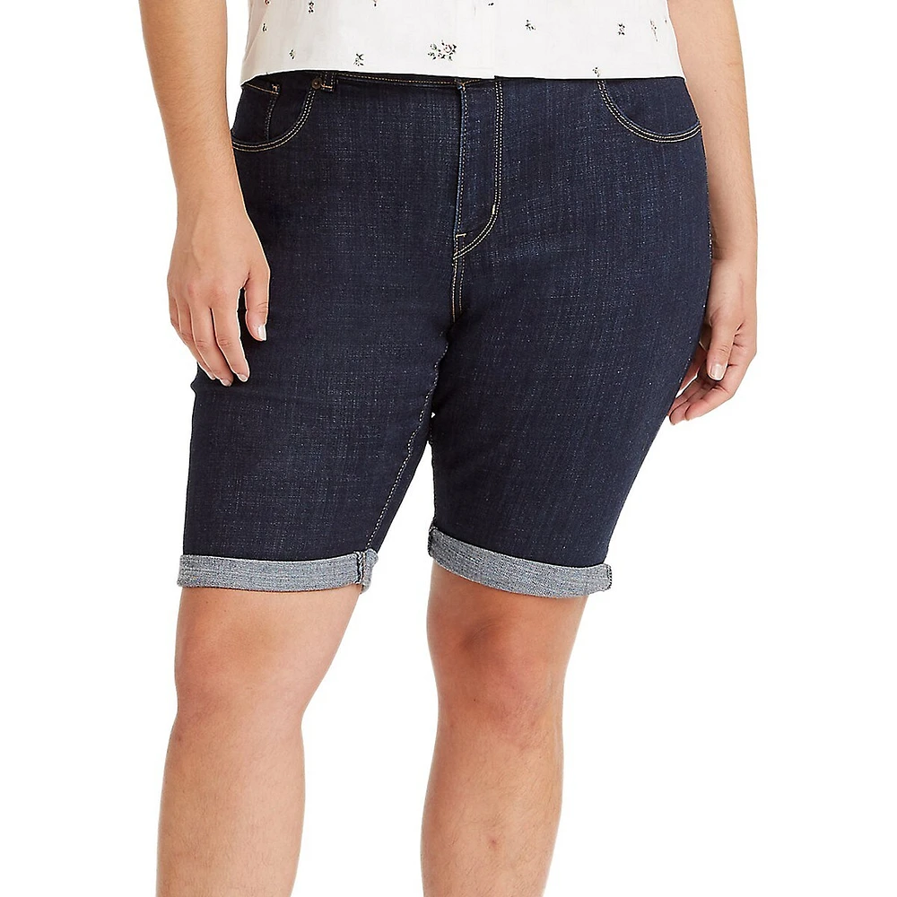 Classic Bermuda Jean Shorts - Lapis Royal