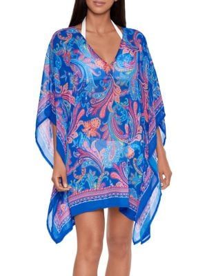 Lauren Ralph Lauren Paisley Crinkly Chiffon Kaftan Coverup | Metropolis at  Metrotown