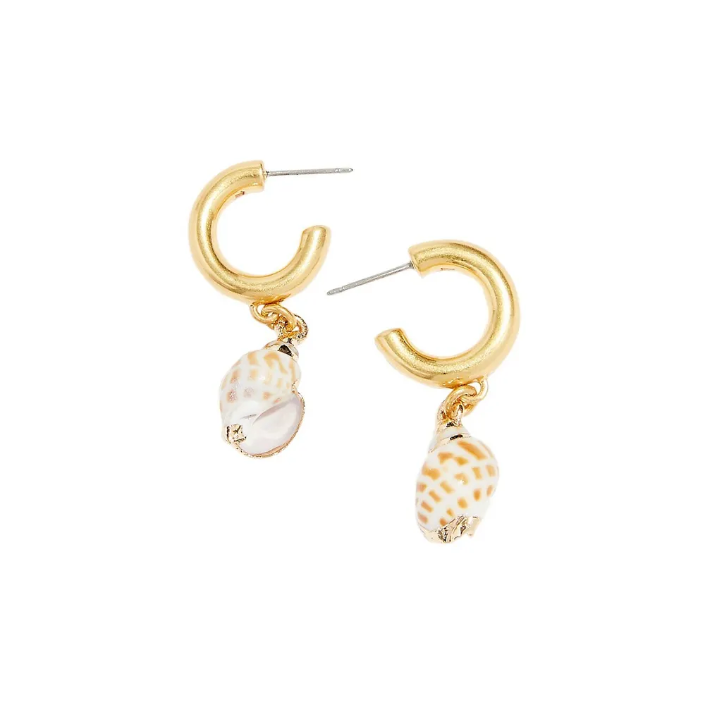 Shell Beach Hoop Earrings