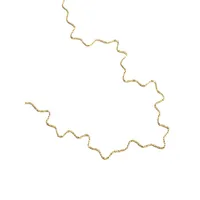 Goldplated Wavy Chain Necklace - 16-Inch