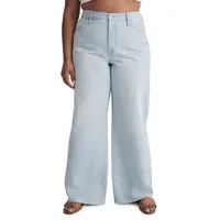 High-Rise Superwide-Leg Jeans