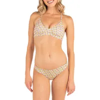 City Bloch Print Adjustable Bikini Top