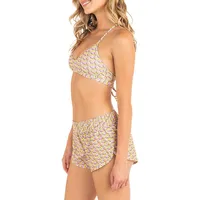 City Block Print Swim Shorts