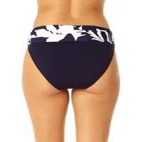 Coastal Palm Printed Foldover Bikini Bottoms