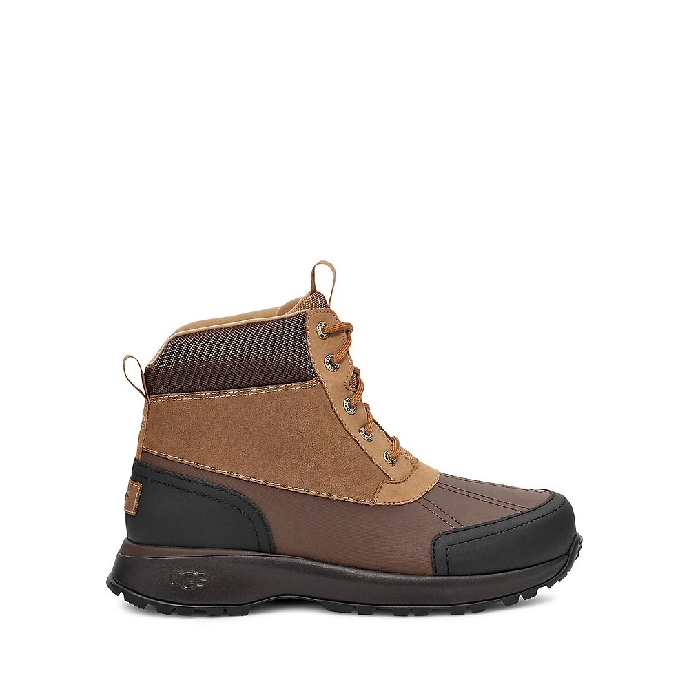 Bottes imperméables en cuir et caoutchouc Emmett pour homme