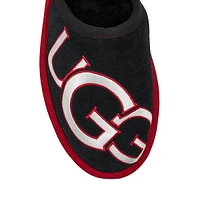 Men's Scuff Logo Suede & Sheepskin Slippers