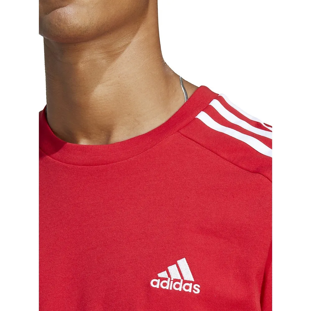 Essentials Single Jersey 3-Stripes T-Shirt