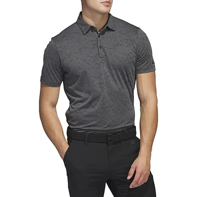 Textured Jacquard Golf Polo Shirt