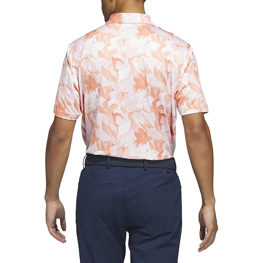 Polo à motif floral