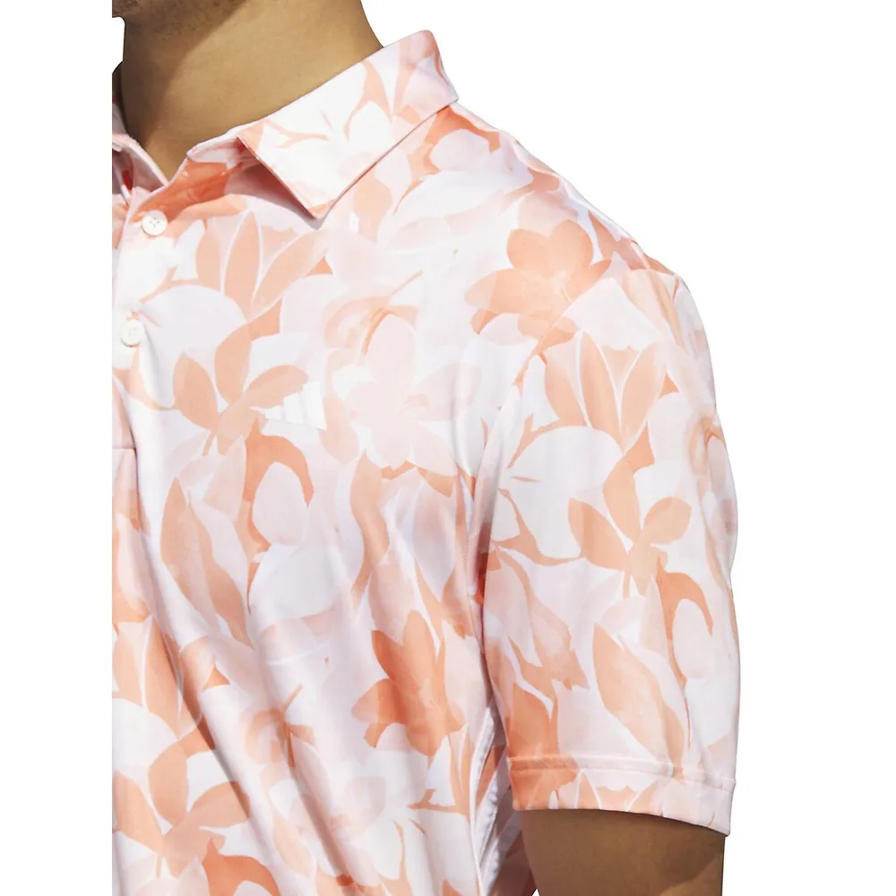 Polo à motif floral