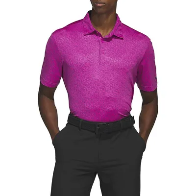 Allover Print Golf Polo Shirt