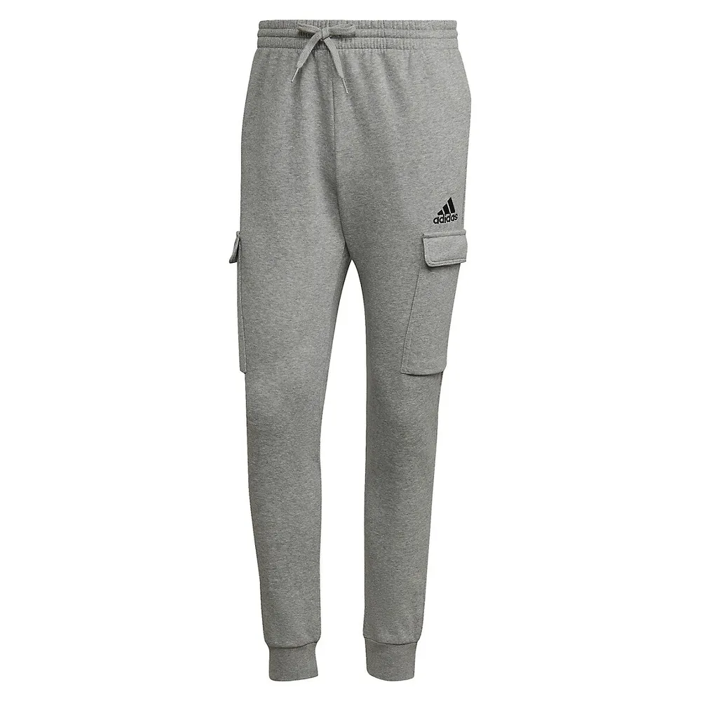 Essentials Fleece Regular Tapered Cargo Joggers