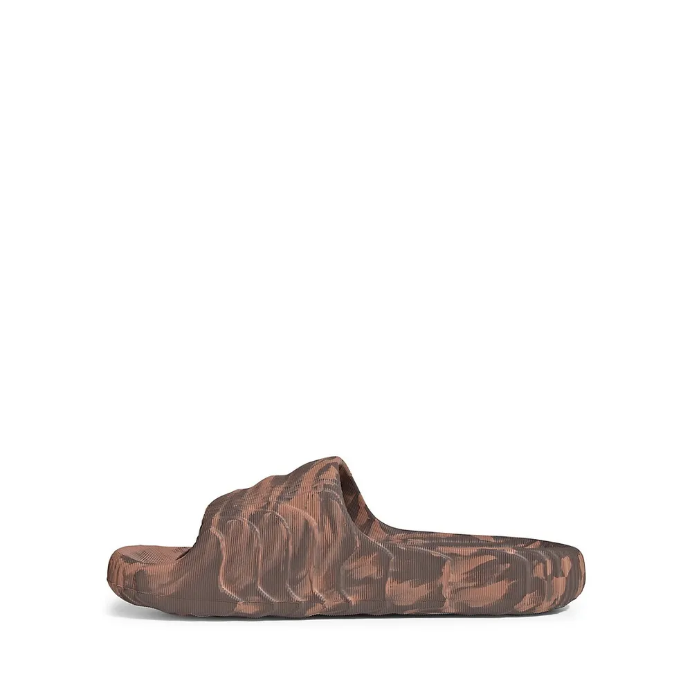 Men'sAdilette22 Topographic-Print Slide Sandals