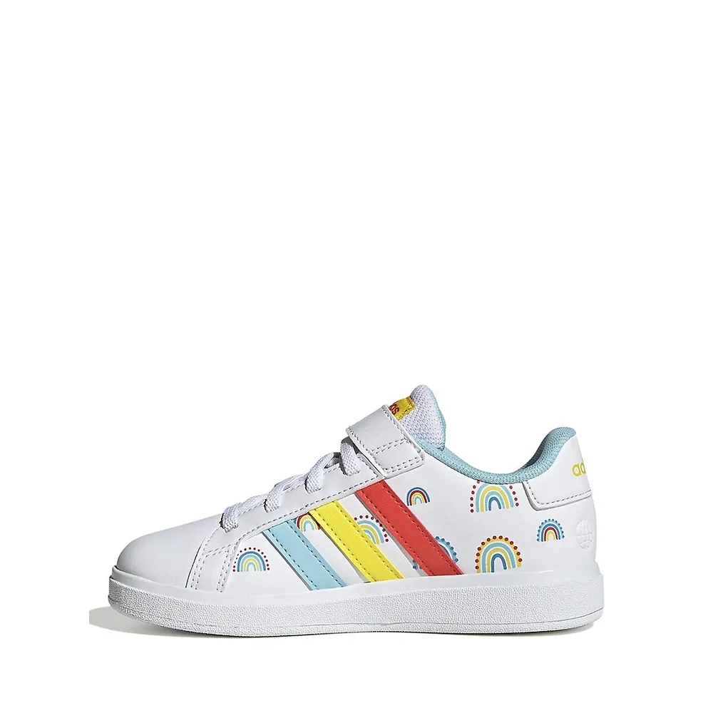 Kid's Grand Court 2.0 Rainbow Sneakers