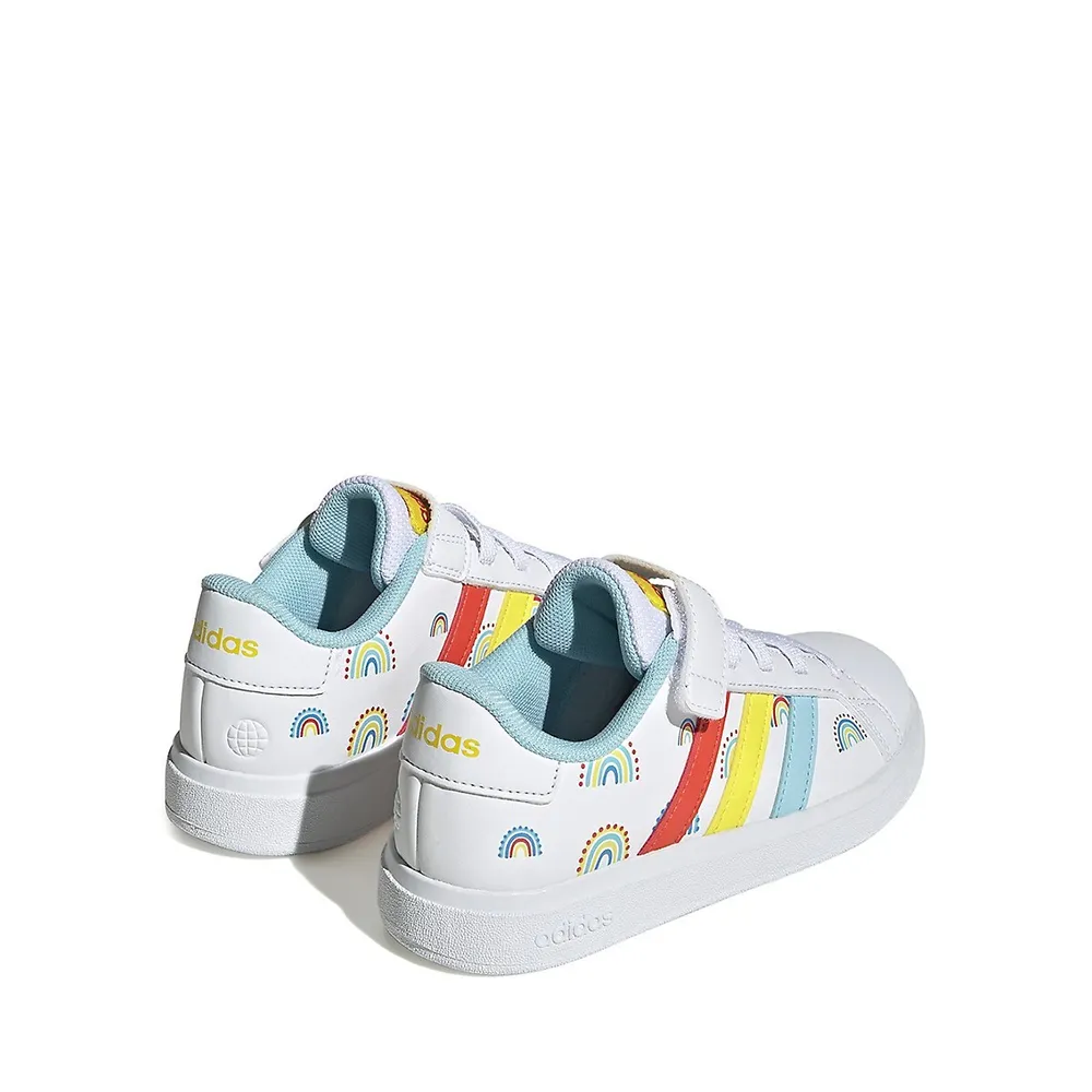 Kid's Grand Court 2.0 Rainbow Sneakers