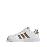 Kid's Grand Court 2.0 Metallic-Trim Sneakers