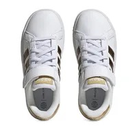 Kid's Grand Court 2.0 Metallic-Trim Sneakers