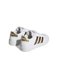 Kid's Grand Court 2.0 Metallic-Trim Sneakers