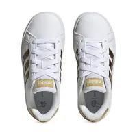 Kid's Grand Court 2.0 Metallic-Trim Sneakers