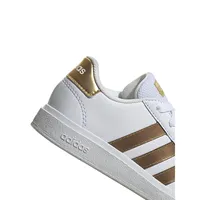 Kid's Grand Court 2.0 Metallic-Trim Sneakers