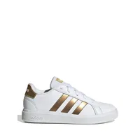 Kid's Grand Court 2.0 Metallic-Trim Sneakers