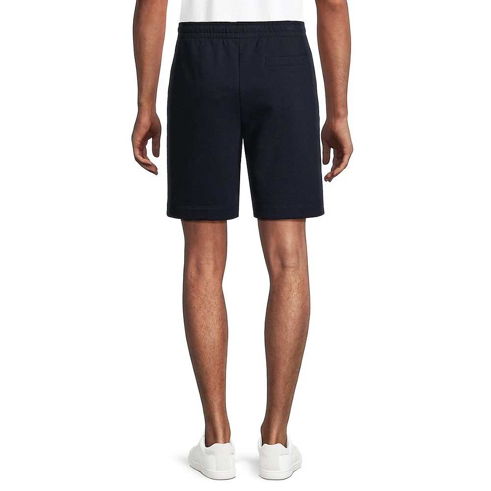 Pull-On Heathered Jersey Shorts