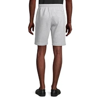Pull-On Heathered Jersey Shorts