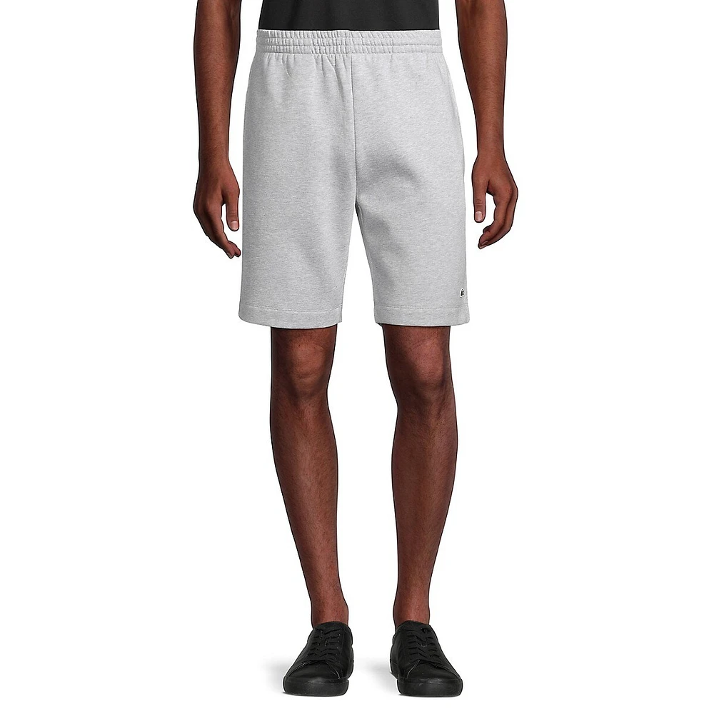 Pull-On Heathered Jersey Shorts