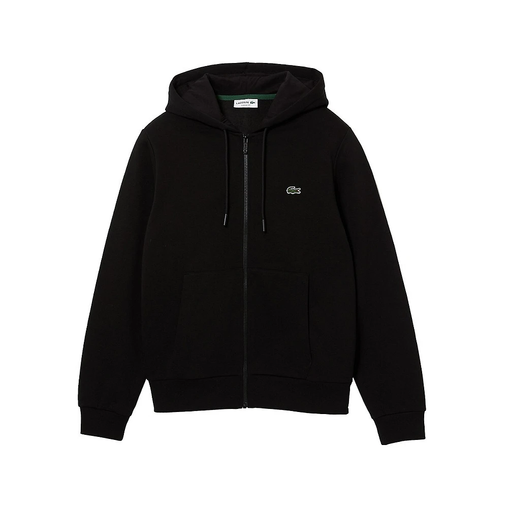 Zip-Front Fleece Hoodie