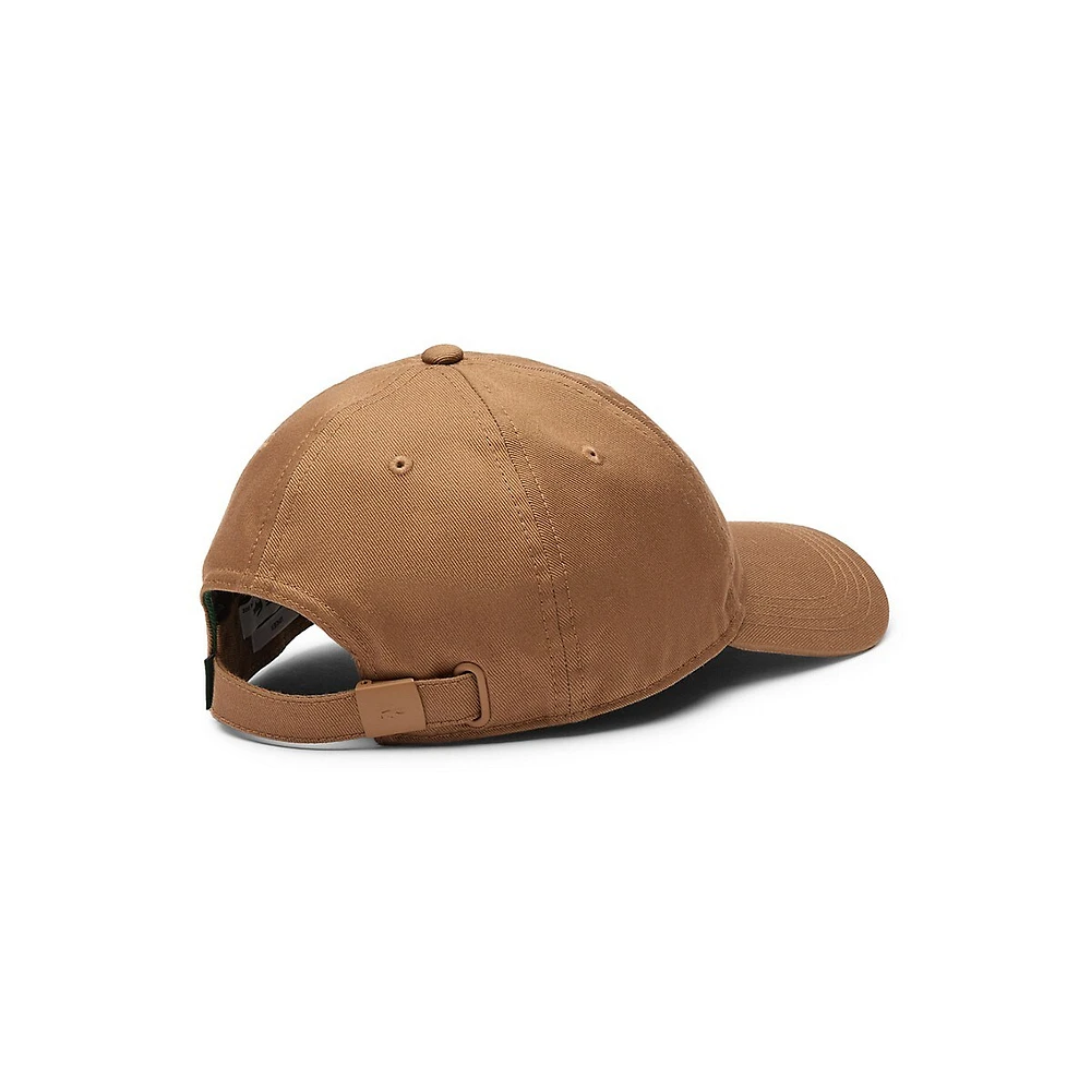 Unisex Crocodile Logo Twill Ball Cap