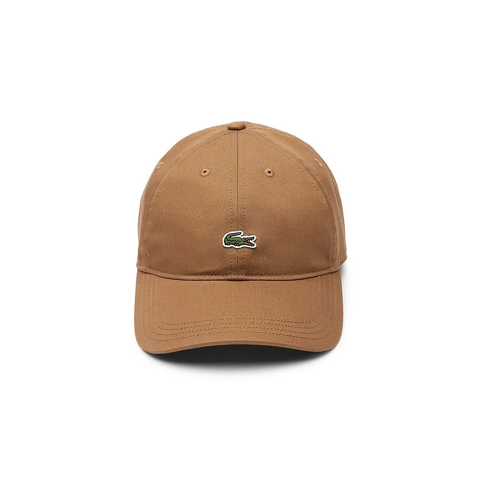 Unisex Crocodile Logo Twill Ball Cap