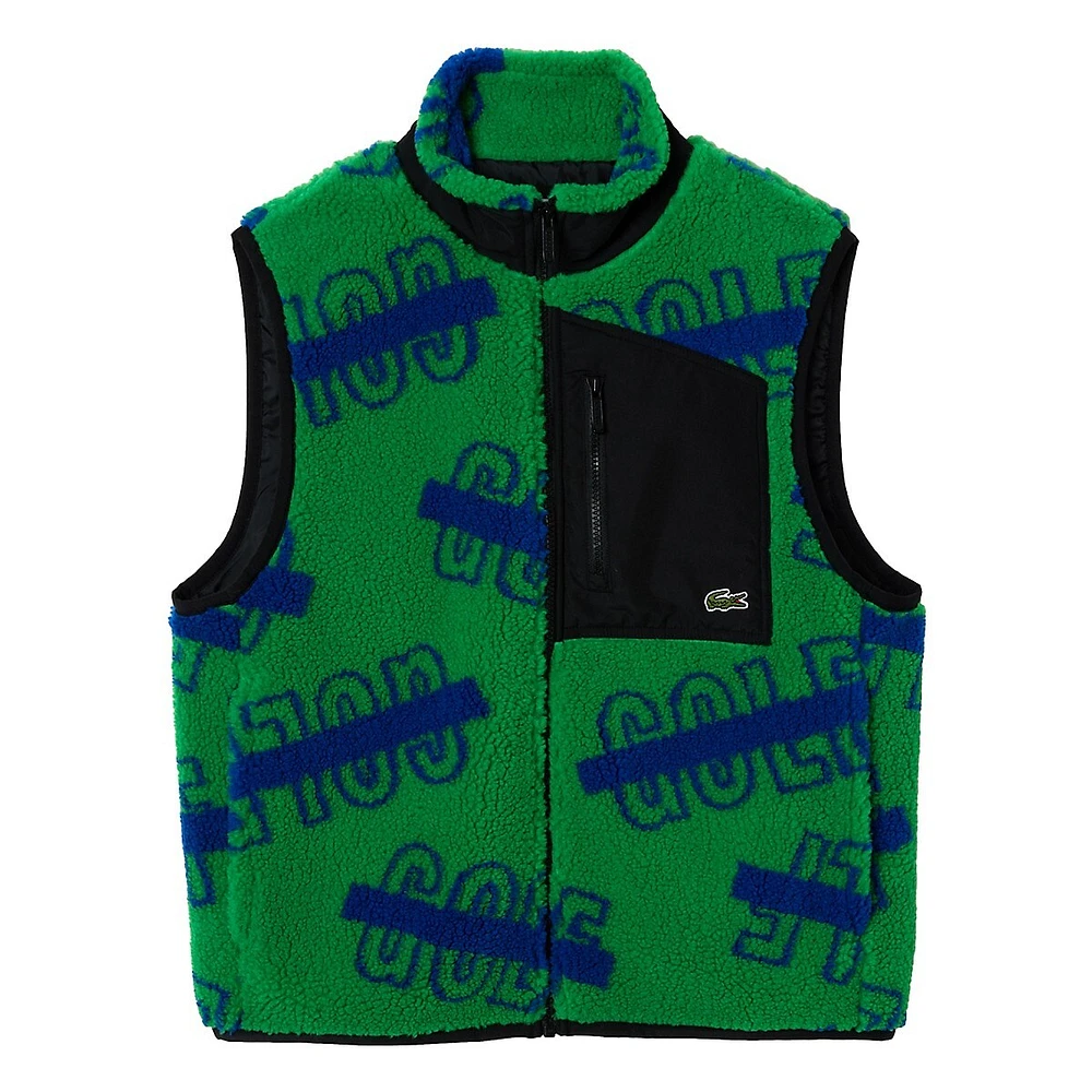 Sleeveless Zipped Polar Fleece Vest