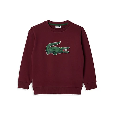 Boy's Signature Crocodile Organic Cotton Sweatshirt