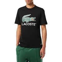 Signature Crocodile-Print Logo T-Shirt