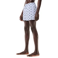 Crocodile-Print Swim Trunks